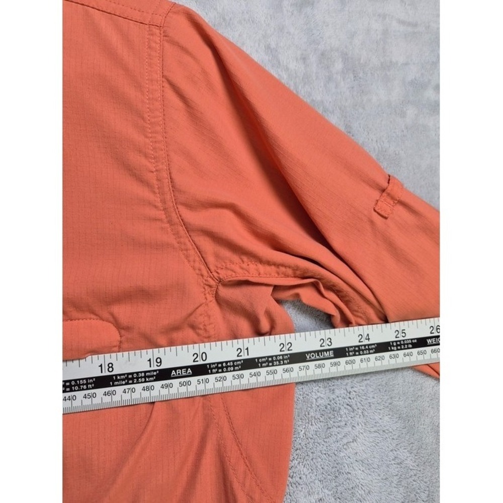Columbia GRT Women's Omni-Dry Shirt L Terracotta Nylon Vented Hiking Travel Top - Picture 10 of 11